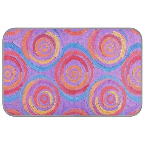 Bohemian-Katzenbett, bunt, Kreise, selbstkühlend, 96,5 x 58,4 cm, kühlende Matte für Schweine-Schlafutensilien, Größe M Bohemian-Katzenbett, bunt, Kreise, selbstkühlend, 96,5 x 58,4 cm, kühlende Matte für Schweine-Schlafutensilien, Größe M von voucong