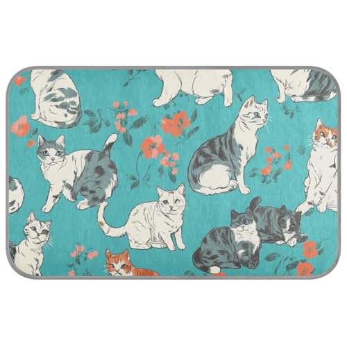 Cartoon American Cats Kühldecke für große Hunde, selbstkühlend, 96,5 x 58,4 cm, Haustier-Kühlbett für Hühner, draußen, schnurloses Klebeband, Enfriador Para Perros M Cartoon American Cats Kühldecke für große Hunde, selbstkühlend, 96,5 x 58,4 cm, Haustier-Kühlbett für Hühner, draußen, schnurloses Klebeband, Enfriador Para Perros M von voucong