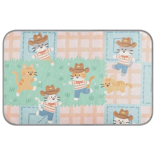 Cartoon-Cowboy-Katzen, kariert, kühlend, selbstkühlend, 96,5 x 58,4 cm, Haustiermatte für Kaninchen, Innenzubehör, Mantas Frías Para Perros M Cartoon-Cowboy-Katzen, kariert, kühlend, selbstkühlend, 96,5 x 58,4 cm, Haustiermatte für Kaninchen, Innenzubehör, Mantas Frías Para Perros M von voucong