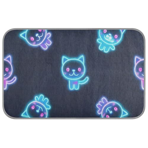 Cartoon-Katzendecke, niedlich, bunt, fluoreszierend, Neonfarben, selbstkühlend, 96,5 x 58,4 cm, Haustiermatte für Kaninchen, zum Schlafen, einzigartige Cama-Refrescante Para Perros M Cartoon-Katzendecke, niedlich, bunt, fluoreszierend, Neonfarben, selbstkühlend, 96,5 x 58,4 cm, Haustiermatte für Kaninchen, zum Schlafen, einzigartige Cama-Refrescante Para Perros M von voucong