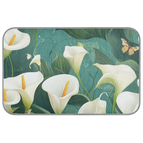 Chic Calla Lily Selbstkühlende Sommermatte für Hunde, selbstkühlend, 96,5 x 58,4 cm, Bett für draußen, für Kätzchen, zum Schlafen, niedlich, Cama Fria Para Perro, M Chic Calla Lily Selbstkühlende Sommermatte für Hunde, selbstkühlend, 96,5 x 58,4 cm, Bett für draußen, für Kätzchen, zum Schlafen, niedlich, Cama Fria Para Perro, M von voucong