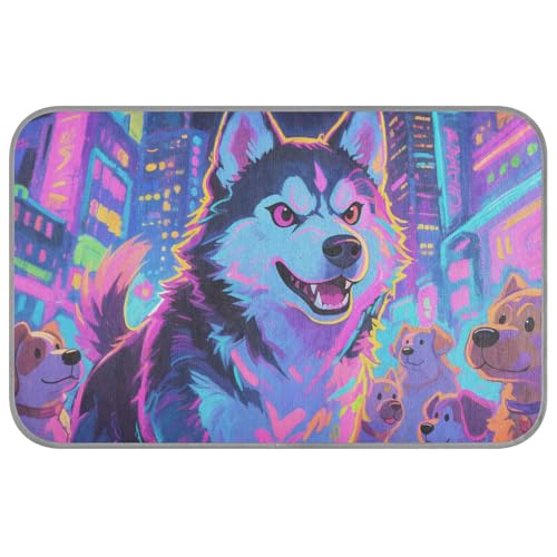Fluoreszierende Neon-Hunde-Sommer-Pads für Hunde, selbstkühlend, 96,5 x 58,4 cm, Kühlmatte für Tiere im Innenbereich, nicht elektrisch Fluoreszierende Neon-Hunde-Sommer-Pads für Hunde, selbstkühlend, 96,5 x 58,4 cm, Kühlmatte für Tiere im Innenbereich, nicht elektrisch von voucong