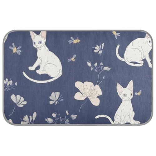 Funny Devon Rex Cats Sommer-Katzenbetten für draußen, selbstkühlend, 96,5 x 58,4 cm, kühlende Haustiermatte für Kätzchen, Reisen, schnurlos, Cama Fria Para, Perro, M Funny Devon Rex Cats Sommer-Katzenbetten für draußen, selbstkühlend, 96,5 x 58,4 cm, kühlende Haustiermatte für Kätzchen, Reisen, schnurlos, Cama Fria Para, Perro, M von voucong
