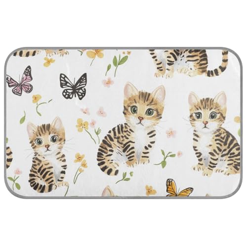 Hundebett, Motiv: niedliche Katze, Katze, weiß, waschbar, selbstkühlend, 96,5 x 58,4 cm, Outdoor-Kühlmatte für Hunde, kabellos, Mantas Frías Para Perros M Hundebett, Motiv: niedliche Katze, Katze, weiß, waschbar, selbstkühlend, 96,5 x 58,4 cm, Outdoor-Kühlmatte für Hunde, kabellos, Mantas Frías Para Perros M von voucong