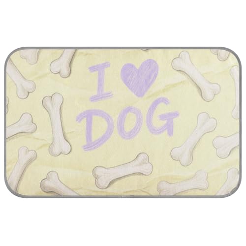 I Love Dog Bone Sommermatte für Katzen, selbstkühlend, 96,5 x 58,4 cm, Haustier-Kühlkissen für Haustiere, wasserdicht, Manta, Fria, Para, Perros, M I Love Dog Bone Sommermatte für Katzen, selbstkühlend, 96,5 x 58,4 cm, Haustier-Kühlkissen für Haustiere, wasserdicht, Manta, Fria, Para, Perros, M von voucong