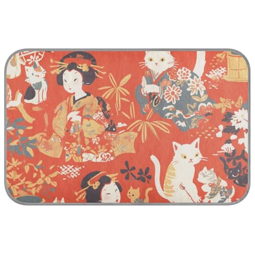 Japanische Katze, Geisha Frau, Sommerunterlage für Katzen, selbstkühlend, 96,5 x 58,4 cm, Outdoor-Kühlkissen für Hunde, gemütliches Schlafzubehör, Tapete Enfriador Para Perros M Japanische Katze, Geisha Frau, Sommerunterlage für Katzen, selbstkühlend, 96,5 x 58,4 cm, Outdoor-Kühlkissen für Hunde, gemütliches Schlafzubehör, Tapete Enfriador Para Perros M von voucong