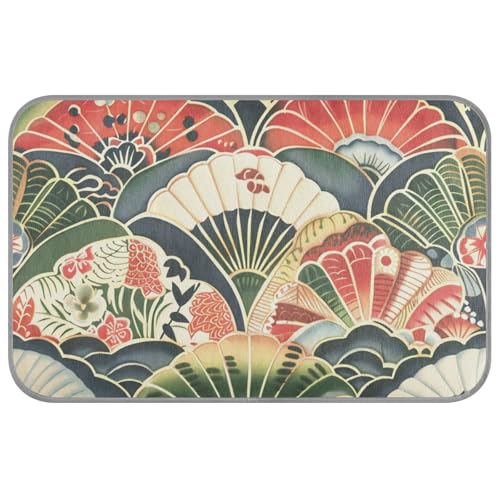 Japanischer Stil mit Fächermuster, Sommer-Hundebett, selbstkühlend, 96,5 x 58,4 cm, coole Matten für Welpen, Innenbereich, bequem, Größe M Japanischer Stil mit Fächermuster, Sommer-Hundebett, selbstkühlend, 96,5 x 58,4 cm, coole Matten für Welpen, Innenbereich, bequem, Größe M von voucong