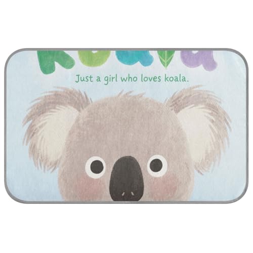 Just A Girl Who Loves Koala Sommerkissen für Outdoor-Katzen, selbstkühlend, 96,5 x 58,4 cm, kühlendes Haustierbett für Kaninchen, draußen, abnehmbar, Manta, Fria Para, Perros, M von voucong