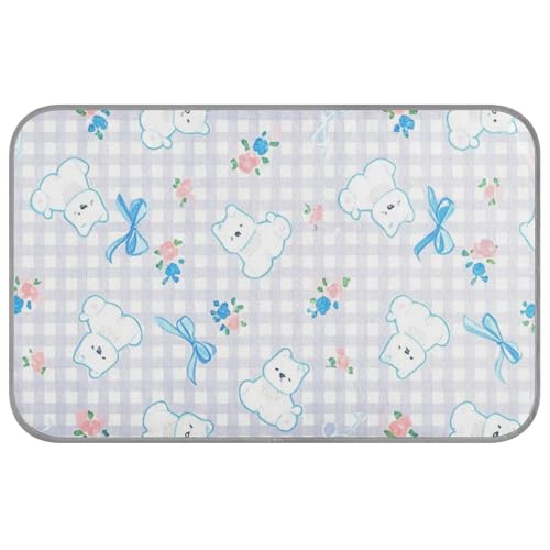 Karomuster, niedliches weißes Hunde-Katzendecke, selbstkühlend, 96,5 x 58,4 cm, kühlende Betten für Hunde, gemütliches Schlafen, bequem, esterilla refrescante para perros M Karomuster, niedliches weißes Hunde-Katzendecke, selbstkühlend, 96,5 x 58,4 cm, kühlende Betten für Hunde, gemütliches Schlafen, bequem, esterilla refrescante para perros M von voucong