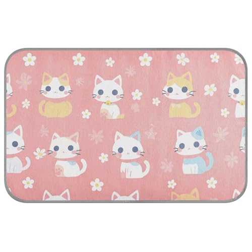 Katzenbett für Frühling und Sommer, waschbar, selbstkühlend, 96,5 x 58,4 cm, für Hamster, Reisen, weich, Cama Fria Para, Perro, M, Pfirsichfarben Katzenbett für Frühling und Sommer, waschbar, selbstkühlend, 96,5 x 58,4 cm, für Hamster, Reisen, weich, Cama Fria Para, Perro, M, Pfirsichfarben von voucong