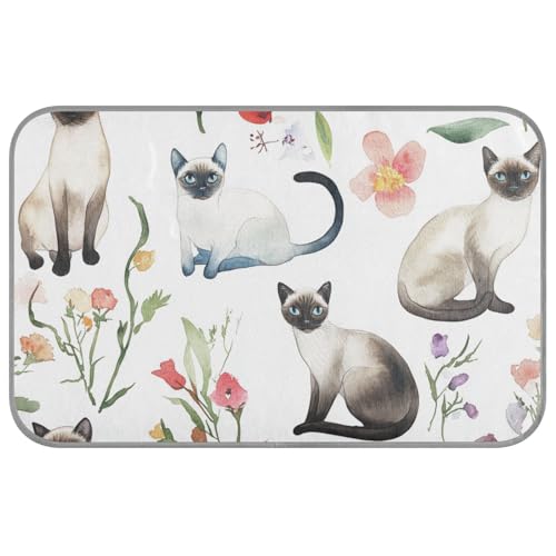 Kühlendes Hundebett mit Cartoon-Siamkatzen, selbstkühlend, 96,5 x 58,4 cm, Kühlmatte für Kätzchen, kabellos, Manta, Fria, Para, Perros, M Kühlendes Hundebett mit Cartoon-Siamkatzen, selbstkühlend, 96,5 x 58,4 cm, Kühlmatte für Kätzchen, kabellos, Manta, Fria, Para, Perros, M von voucong
