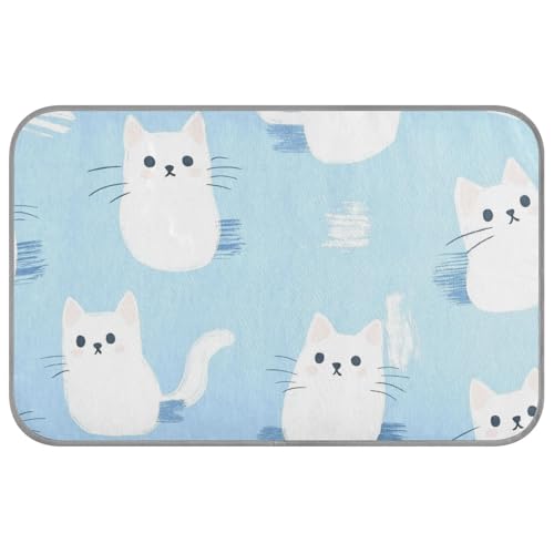 Kühlendes Sommer-Katzenbett für den Sommer, selbstkühlend, 96,5 x 58,4 cm, Haustier-Kühlkissen für Hamster, Outdoor, tragbar, Cama Refrescante Para Perros M, Hellblau Kühlendes Sommer-Katzenbett für den Sommer, selbstkühlend, 96,5 x 58,4 cm, Haustier-Kühlkissen für Hamster, Outdoor, tragbar, Cama Refrescante Para Perros M, Hellblau von voucong