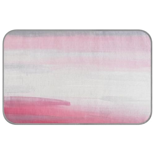Kühlmatte für Hunde, selbstkühlend, 96,5 x 58,4 cm, für Welpen, draußen, wasserdicht, Größe M, Rosa / Weiß / Grau von voucong