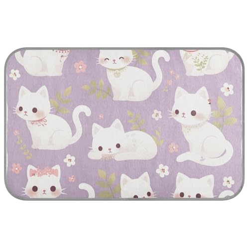 Kühlmatte für den Außenbereich, Motiv: Katze, Bauernhof, Blumen, selbstkühlend, 96,5 x 58,4 cm, Kühlbetten für Schweine, sicher zum Schlafen, Manta, Refrescante Para Perro, M von voucong