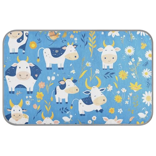Kühlmatte mit zartem Cartoon-Kuh-Design, selbstkühlend, 96,5 x 58,4 cm, Kühlmatte, Gel für Hamster, Innenbereich, niedliche Mantas Frías Para Perros M Kühlmatte mit zartem Cartoon-Kuh-Design, selbstkühlend, 96,5 x 58,4 cm, Kühlmatte, Gel für Hamster, Innenbereich, niedliche Mantas Frías Para Perros M von voucong