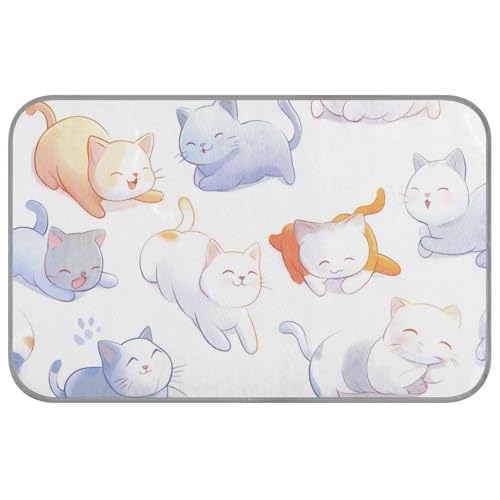 Lively Cat Sommer-Katzendecke, selbstkühlend, 96,5 x 58,4 cm, Outdoor-Kühlmatte für Kaninchen, Innen, einzigartig, Manta, Fria, Para, Perros, M von voucong