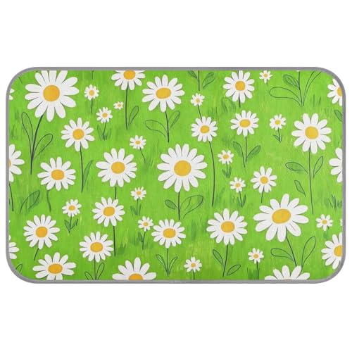 Lovely Daisy Floral Green White Summer Pad für Outdoor-Katzen, selbstkühlend, 96,5 x 58,4 cm, Kühlmatte für Schweine, kabellos, Manta, Refrescante Para Perro, M Lovely Daisy Floral Green White Summer Pad für Outdoor-Katzen, selbstkühlend, 96,5 x 58,4 cm, Kühlmatte für Schweine, kabellos, Manta, Refrescante Para Perro, M von voucong