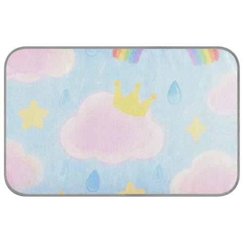 Lovely Pink Cloud Rainbow Sommer-Katzendecke, selbstkühlend, 96,5 x 58,4 cm, Kühlkissen für Huhn, Innenzubehör, Manta, Refrescante Para, Perro, M Lovely Pink Cloud Rainbow Sommer-Katzendecke, selbstkühlend, 96,5 x 58,4 cm, Kühlkissen für Huhn, Innenzubehör, Manta, Refrescante Para, Perro, M von voucong