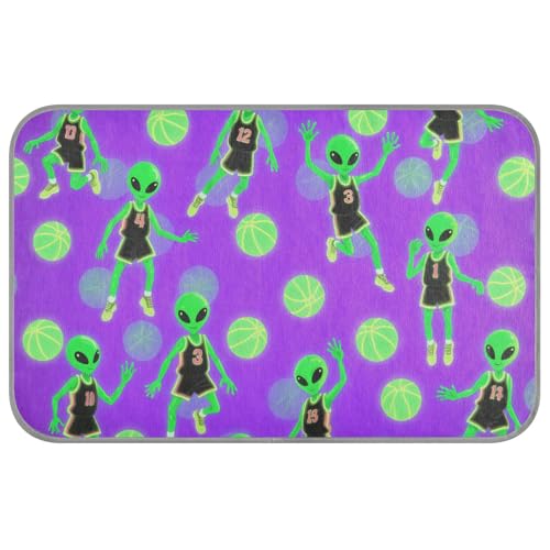 Lustige grüne Aliens-Basketball-Hundedecke, selbstkühlend, 96,5 x 58,4 cm, coole Haustierunterlage für Haustiere, gemütliche Schlafutensilien, Cama Refrescante Para Perros M Lustige grüne Aliens-Basketball-Hundedecke, selbstkühlend, 96,5 x 58,4 cm, coole Haustierunterlage für Haustiere, gemütliche Schlafutensilien, Cama Refrescante Para Perros M von voucong
