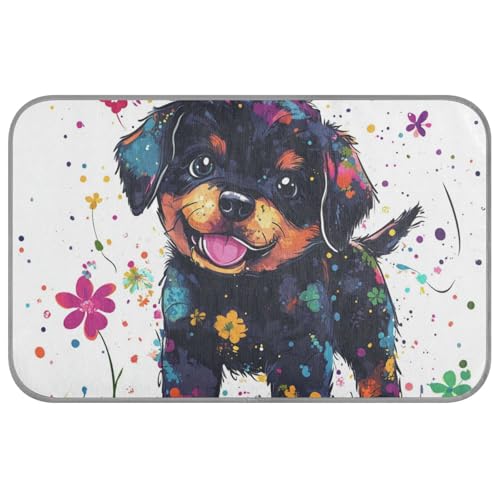 Lustiges Rottweiler-Hunde-Kunstgemälde, Sommer-Kühlkissen für Hunde, selbstkühlend, 96,5 x 58,4 cm, Haustierbetten für Hühner, Outdoor, wasserdicht, Mantas Frías Para Perros M Lustiges Rottweiler-Hunde-Kunstgemälde, Sommer-Kühlkissen für Hunde, selbstkühlend, 96,5 x 58,4 cm, Haustierbetten für Hühner, Outdoor, wasserdicht, Mantas Frías Para Perros M von voucong