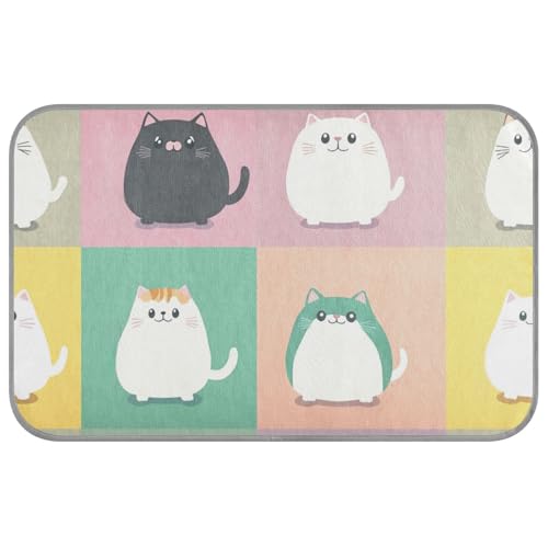 Niedliche Cartoon-Katzen-Sommerdecken für Indoor-Katzen, selbstkühlend, 96,5 x 58,4 cm, Kühlmatte für draußen, für Kaninchen, Innenbereich, tragbar, Frio Para, Perros, M Niedliche Cartoon-Katzen-Sommerdecken für Indoor-Katzen, selbstkühlend, 96,5 x 58,4 cm, Kühlmatte für draußen, für Kaninchen, Innenbereich, tragbar, Frio Para, Perros, M von voucong