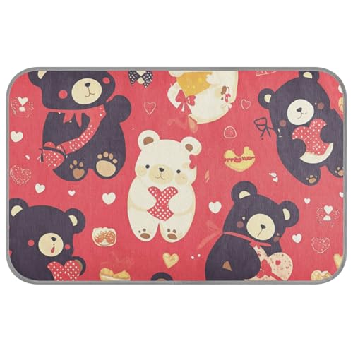 Niedliches Tierbär, Anime, Valentinstag, Cartoon, Sommer, Katzenbett, Outdoor, selbstkühlend, 96,5 x 58,4 cm, Kühlkissen für Welpen, Innenbereich, sicher, Manta, Fria, Para, Perros, M Niedliches Tierbär, Anime, Valentinstag, Cartoon, Sommer, Katzenbett, Outdoor, selbstkühlend, 96,5 x 58,4 cm, Kühlkissen für Welpen, Innenbereich, sicher, Manta, Fria, Para, Perros, M von voucong