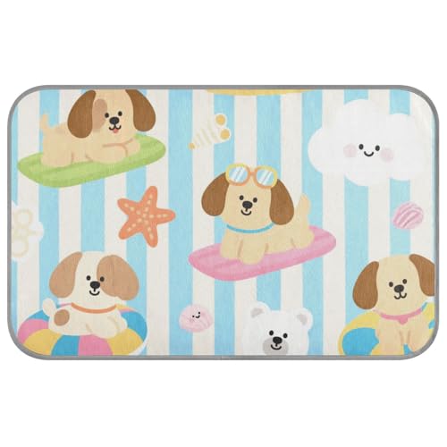 Niedliches braunes Haustierbett für Indoor-Katzen, selbstkühlend, 96,5 x 58,4 cm, Betten für draußen, für Kaninchen, gemütliches Schlafen, einzigartige Cama Refrescante Para Perros M von voucong