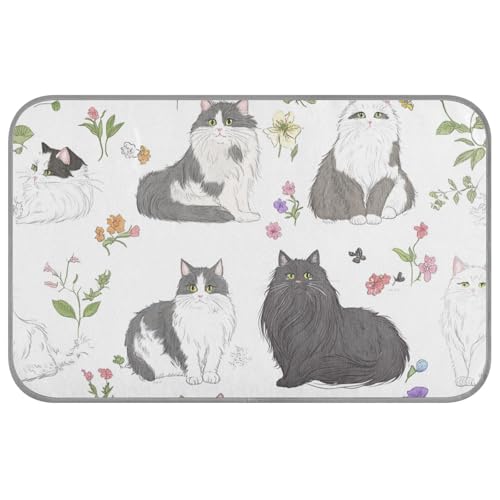 Niedliches kühlendes Hundebett, Motiv: American Curl Cats für den Sommer, selbstkühlend, 96,5 x 58,4 cm, kühlende Haustiermatte für Kaninchen, Reisen, weiches Klebeband Frio Para Perros M Niedliches kühlendes Hundebett, Motiv: American Curl Cats für den Sommer, selbstkühlend, 96,5 x 58,4 cm, kühlende Haustiermatte für Kaninchen, Reisen, weiches Klebeband Frio Para Perros M von voucong