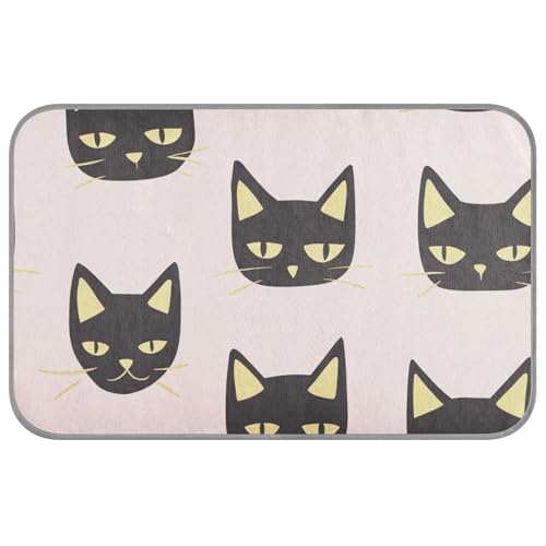 Schwarze Katze rosa Sommerbetten für Katzen, selbstkühlend, 96,5 x 58,4 cm, Kissen für Haustiere für Kaninchen, gemütliche Schlafutensilien, Cama Refrescante para perros M Schwarze Katze rosa Sommerbetten für Katzen, selbstkühlend, 96,5 x 58,4 cm, Kissen für Haustiere für Kaninchen, gemütliche Schlafutensilien, Cama Refrescante para perros M von voucong