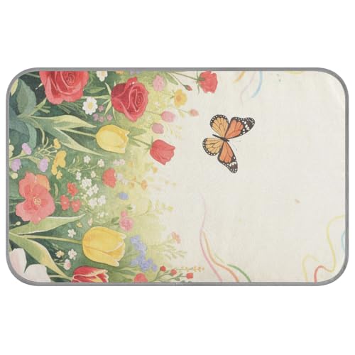 Sommer-Katzendecken mit Schmetterlingen und Blumen, selbstkühlend, 96,5 x 58,4 cm, kühlende Haustierunterlage für Haustiere, Innenbereich, weicher Manta, Refrescante para perro M Sommer-Katzendecken mit Schmetterlingen und Blumen, selbstkühlend, 96,5 x 58,4 cm, kühlende Haustierunterlage für Haustiere, Innenbereich, weicher Manta, Refrescante para perro M von voucong