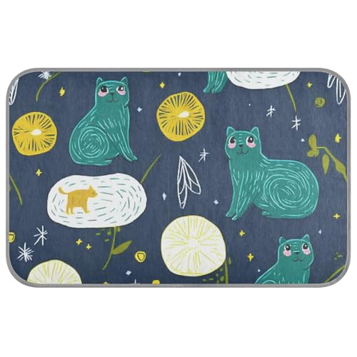 Space Aliens Cats Hundekäfig-Pad, selbstkühlend, 96,5 x 58,4 cm, coole Haustierunterlage für Kätzchen, Innenbereich, bequem, Manta, Fria, Para, Perros, M Space Aliens Cats Hundekäfig-Pad, selbstkühlend, 96,5 x 58,4 cm, coole Haustierunterlage für Kätzchen, Innenbereich, bequem, Manta, Fria, Para, Perros, M von voucong