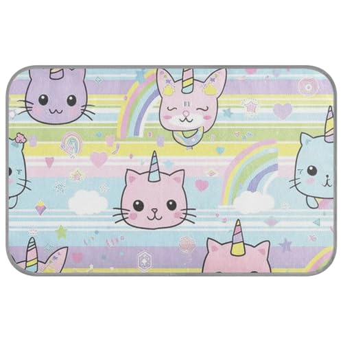 Süße Regenbogen-bunte Kinder-Sommermatte für Outdoor-Katzen, selbstkühlend, 96,5 x 58,4 cm, Eiskissen für Welpen, Reisen, schnurlos, Manta, Refrescante Para Perro, M Süße Regenbogen-bunte Kinder-Sommermatte für Outdoor-Katzen, selbstkühlend, 96,5 x 58,4 cm, Eiskissen für Welpen, Reisen, schnurlos, Manta, Refrescante Para Perro, M von voucong