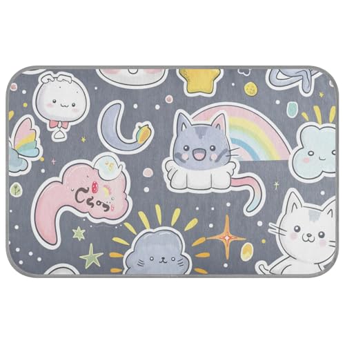 Süßes Katzenbett mit Tiermotiv, selbstkühlend, 96,5 x 58,4 cm, kühlendes Bett für Chihuahua, gemütliches Schlafen, nicht elektrisch, Esterilla, Refrescante Para Perros, Größe M, Silbergrau Süßes Katzenbett mit Tiermotiv, selbstkühlend, 96,5 x 58,4 cm, kühlendes Bett für Chihuahua, gemütliches Schlafen, nicht elektrisch, Esterilla, Refrescante Para Perros, Größe M, Silbergrau von voucong