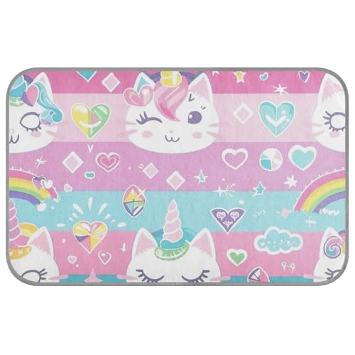 Süßes Regenbogen-Katzenbett für den Sommer, für den Außenbereich, selbstkühlend, 96,5 x 58,4 cm, Kühlkissen für Haustiere draußen, bequem, Manta, Fria, Para, Perros, M Süßes Regenbogen-Katzenbett für den Sommer, für den Außenbereich, selbstkühlend, 96,5 x 58,4 cm, Kühlkissen für Haustiere draußen, bequem, Manta, Fria, Para, Perros, M von voucong