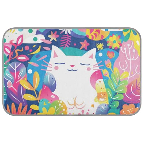 The White Cat in The Garden Sommer-Katzenbett für den Außenbereich, selbstkühlend, 96,5 x 58,4 cm, Outdoor-Kühlmatte für Kaninchen, tragbar, esterilla refrescante para perros M The White Cat in The Garden Sommer-Katzenbett für den Außenbereich, selbstkühlend, 96,5 x 58,4 cm, Outdoor-Kühlmatte für Kaninchen, tragbar, esterilla refrescante para perros M von voucong