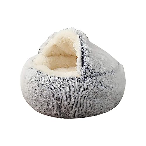 vreplrse Kleines Haustierbett, Plüsch, Kaltwetterschale, Tier Thermowärmer, bequem, schlafend, faltbar, wärmend, dekorativ, rutschfest, Langer Plüsch grau vreplrse Kleines Haustierbett, Plüsch, Kaltwetterschale, Tier Thermowärmer, bequem, schlafend, faltbar, wärmend, dekorativ, rutschfest, Langer Plüsch grau von vreplrse