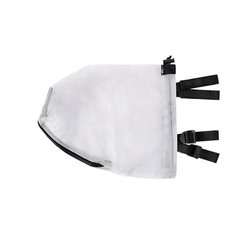 vreplrse Mückenresistente Hundekopfmaske mit Reißverschluss für zusätzliche Sicherheit Hundegesichtsmaske Moskitonetz Haustiergesicht, Weiß, 30 * 21 * 20CM von vreplrse