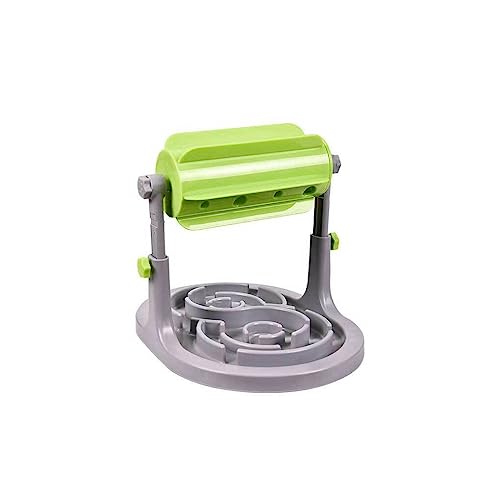 vreplrse Pet Slow Feeder Spielzeug Tierfutternapf Haushaltsroller Interaktive Diät Höhenverstellbare Waschbare Bodenschale Panowl von vreplrse