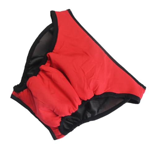 vreplrse Waschbare Shorts für Hündinnen, atmungsaktiv und bequem, saugfähiges Netzfutter, super saugfähiges Netzfutter, Xiqing Rot, XL von vreplrse