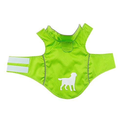 vreplrse Wasserdichter Hunde Regenmantel, pelziger Freund, trocken und bequem bei regnerischen Spaziergängen, wasserfeste Beschichtung, Polyester Hunde Regenmantel, Grün, L von vreplrse