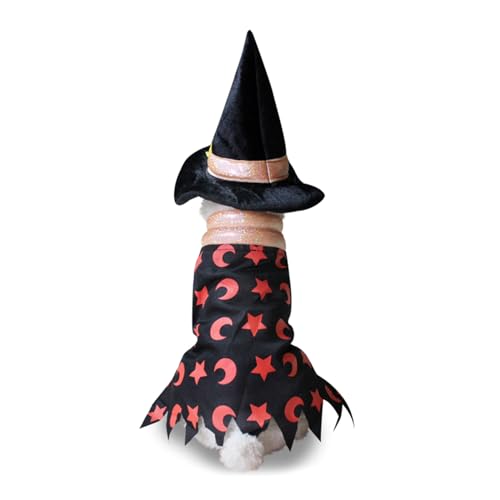 Lianxue Haustierkostüm für Weihnachten, Halloween, mit Mütze, Set für Katzen und Hunde, hält warm, Overall für Haustier, Cosplay, Party von vsilay