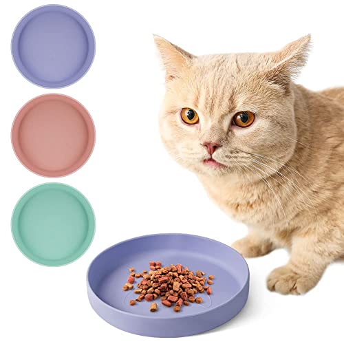 VSSHE Futternapf für Katzen, 18cm Silikonnapf Breit Katzennapf Futterschale Flach Katzenschüssel für Trockenfutter und Nassfutter Wasserschale rutschfeste Katzenschüssel für Katzen Hunde Lila VSSHE Futternapf für Katzen, 18cm Silikonnapf Breit Katzennapf Futterschale Flach Katzenschüssel für Trockenfutter und Nassfutter Wasserschale rutschfeste Katzenschüssel für Katzen Hunde Lila von vsshe