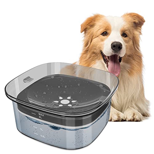 VSSHE Wassernapf für Haustiere, 2 L Hundenapf Langsamer Trinknapf mit Schwimmender Schüssel Wassernapf Hund Ohne Sabbern Spritzwasserfrei Wasserspender Wassernapf für Hunde Reisetrinknapf Schwarz VSSHE Wassernapf für Haustiere, 2 L Hundenapf Langsamer Trinknapf mit Schwimmender Schüssel Wassernapf Hund Ohne Sabbern Spritzwasserfrei Wasserspender Wassernapf für Hunde Reisetrinknapf Schwarz von vsshe