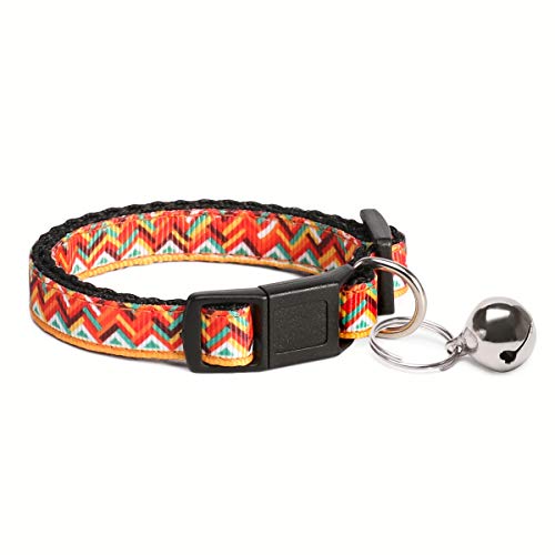 waaag Tierbedarf, Stammes-Azteken-Chevron Mehrfache Designs Hundehalsband/Katzenhalsband（Machu Picchu, Größe XS. Hals 22.8-38cm） von waaag