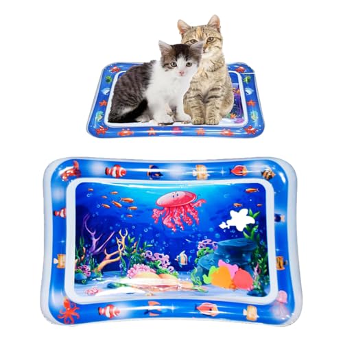 Katze-induziertes Wasser-Spielzeug, Katze-Hund-Kissen, tragbare Wasser-Kissen im Sommer, interaktive Hunde-Spielzeug, Meereskühl-Kissen, Haustier-Sinn-Familien-Interaktionsspielzeug (A) von waabose