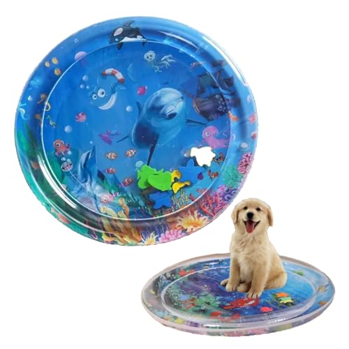 Katze-induziertes Wasser-Spielzeug, Katze-Hund-Kissen, tragbare Wasser-Kissen im Sommer, interaktive Hunde-Spielzeug, Meereskühl-Kissen, Haustier-Sinn-Familien-Interaktionsspielzeug (B) von waabose