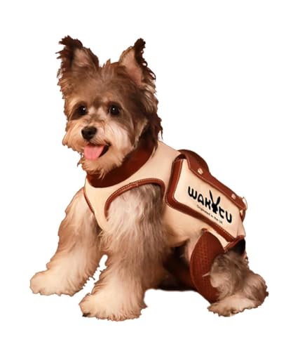 Wakytu Hundegeschirr zum Heben, verstellbare Hundeleine mit kleiner Leckerli-Tasche für Welpen von wakytu