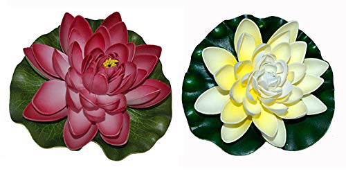 warenplus2014 2 x Aquarium Seerosen Aquarien Seerose künstliche Pflanzen Aquarium Deko Kunstblumen Teichrose Dekoseerose warenplus2014 2 x Aquarium Seerosen Aquarien Seerose künstliche Pflanzen Aquarium Deko Kunstblumen Teichrose Dekoseerose von warenplus2014