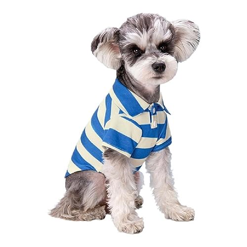 Hunde Shirts Shirt Lässig StripeTees Sommerkleidung Für Welpen Modisches Top Shirt Atmungsaktive Kleidung Katzenanzüge Haustier Kleidung Sommer Haustier Kleidung Hunde Shirt von wecmkah