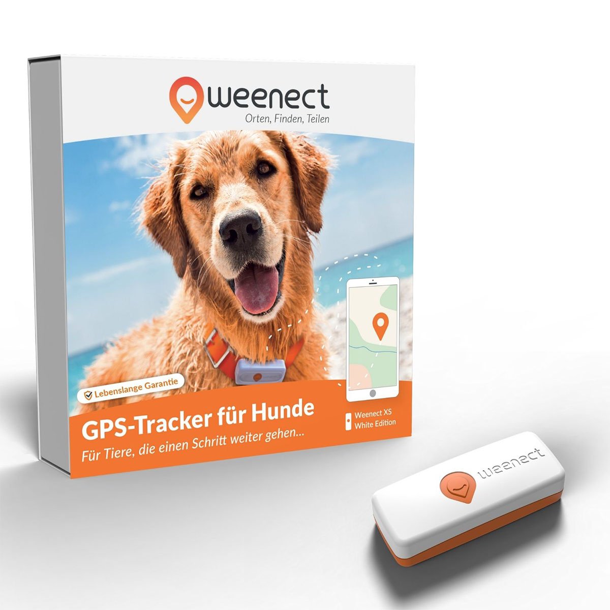 Weenect XS GPS Tracker für Hunde Weiß von weenect